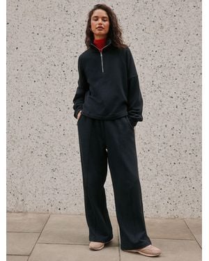 Next Wide Leg Sweatpants - Black
