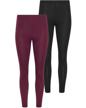 PixieGirl Petite Pixiegirl Petite Leggings 2 Pack - Purple