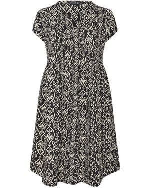 Evans Jersey Crepe Short Dress - Gray