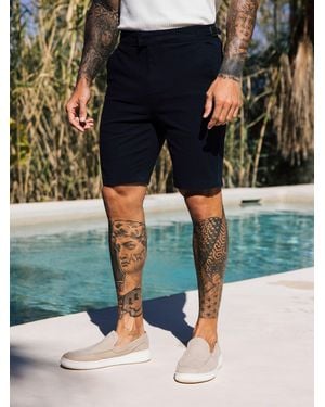 Mauvais Beaufort Stretch Chino Shorts - Blue