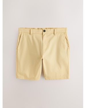 Next Slim Fit Stretch Chino Shorts - Natural