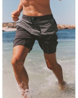 FatFace Fatface Placement Stripe Board Short - Grau