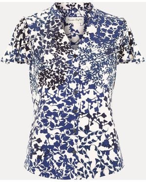 Phase Eight Printed Blouse - Blue