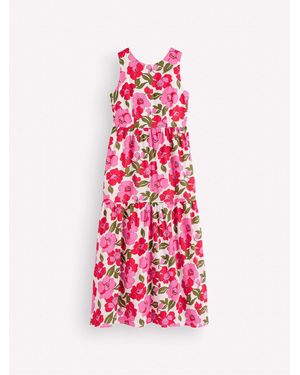 Boden Sleeveless Poplin Dress - Pink
