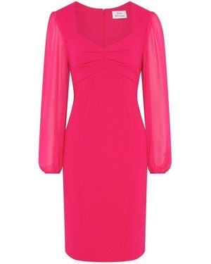 Gina Bacconi Della Crepe Dress - Pink