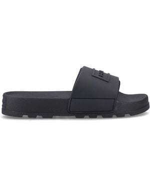HUNTER Core Embossed Sliders - White