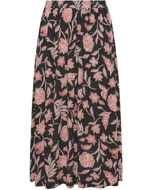 Evans A Line Midi Skirt - White