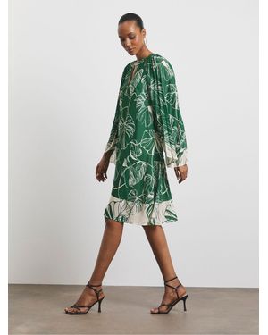 Joanna Hope Hemdkleid Mit Gefalteten Ärmeln - Grün