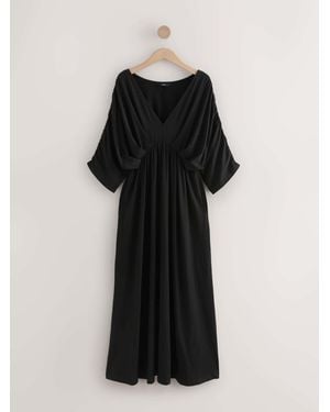 Next Jersey Kaftan Maxi Dress - Black