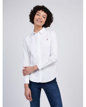 U.S. POLO ASSN. U. S. Polo Assn U. S. Polo Assn Stretch Classic Fit Oxford Shirt - White