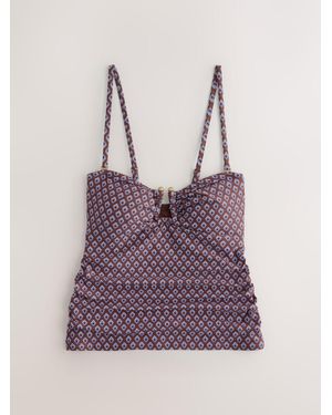 Next Bandeau Tankini Top - Purple