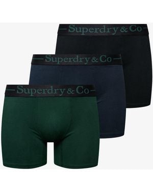 Superdry Co Boxers Triple Pack - Green
