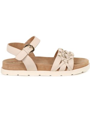 Gabor Hopeful Buckle Sandals - Natural