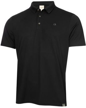 Calvin Klein Metro Liquid Touch Polo Shirt - Black