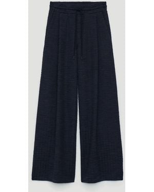 Hush Taylor Textured Check Pants - Blue