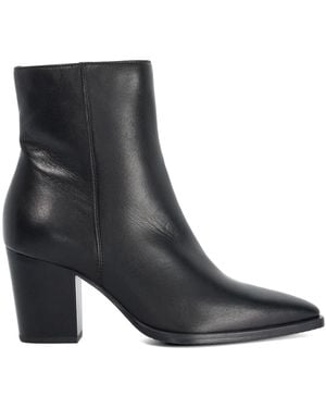 Dune Papped Ankle Boots - Black