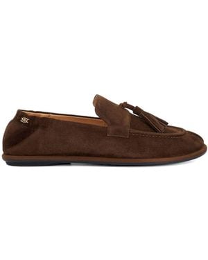 Dune Leather Grounding Suede Loafers - Braun