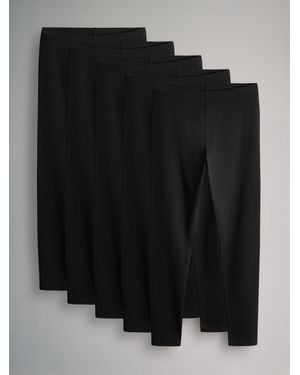 The Set 5 Pack Basic Leggings - Black