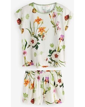 Ted Baker Cotton Shorts Set - White
