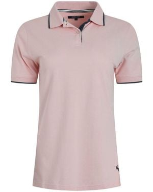 Weird Fish Pammie Pique 100% Cotton Polo Shirt - Pink