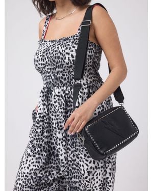 Scamp & Dude Studded Cross-Body Bag - Black