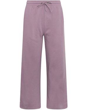 M Com Petite Wide Leg Sweatpants - Purple