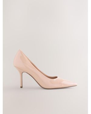 Next Standard/Wide Fit Forever Comfort Point Toe Court Heels - Pink