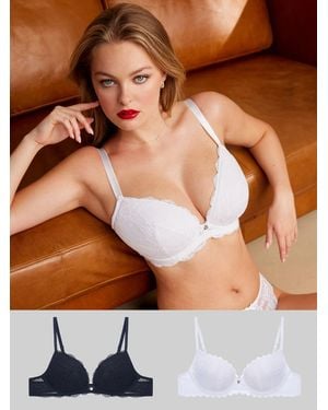 Boux Avenue Boux Avenue/ Plunge Mollie 24 Plunge Bra 2 Pack - Brown