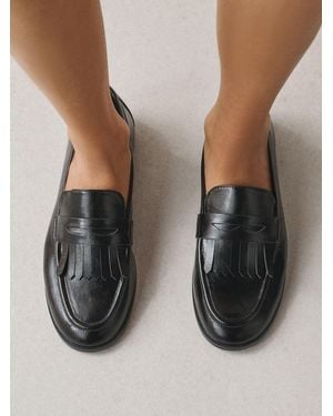 Next Forever Comfort Fringe Detail Loafers - Black
