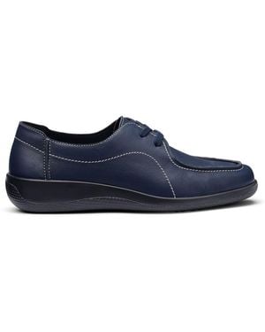 Hotter Wide Fit Wide Fit Dinah Lace-Up Full Shoes - Blue