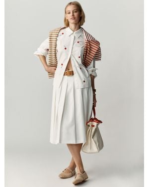 Anthropologie Maeve The Shrunken Bennet Buttondown Shirt - Natural