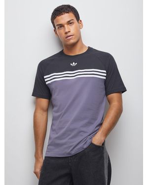 adidas Originals Chest Stripes T-Shirt - Blue