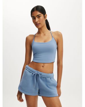 Cotton On Plush Classic Mini Shorts - Blue