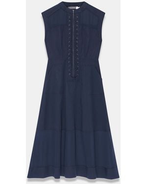 Mint Velvet Utility Midi Dress - Blue