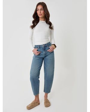 Threadbare Barrel Leg Jeans - Blue