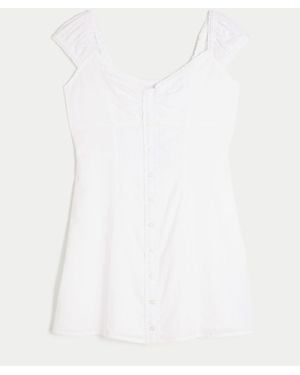 Hollister Cap Sleeve Mini Dress - White