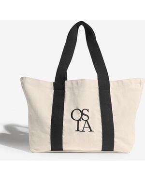 OSIA Cream Canvas Tote Bag - Natural