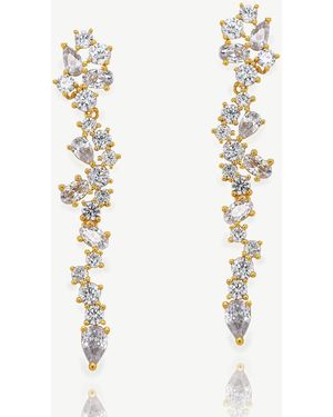 Ivory & Co. Co Islington Ohrhänger Mit Kristallbesatz​​​​​​​ - Weiß
