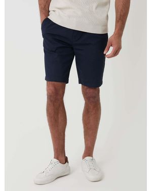 Threadbare Elasticated Waist Stretch Chino Shorts - Blue