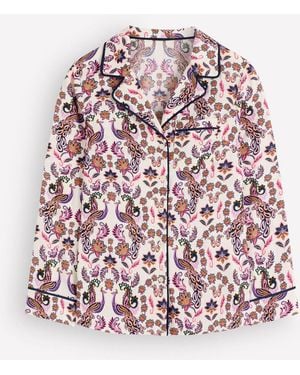 Boden Cotton Pajamas Shirt - Pink