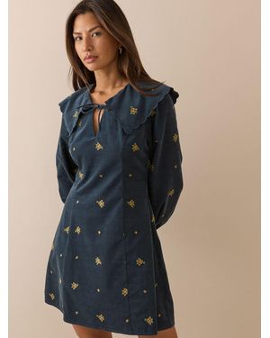 Nobody's Child Nobodys Child Hannah Cord Mini Dress - Blue