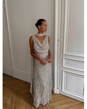 Never Fully Dressed Sequin Sophie Dress - Grey