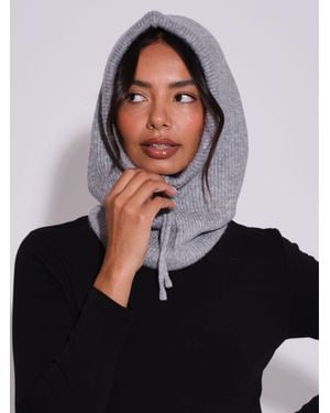 South Beach Knitted Balaclava Hat - Black