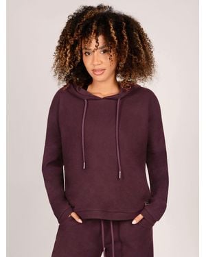 Pineapple Super Cozy Dip Hem Hoodie - Purple