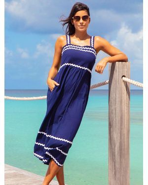 Aspiga Rita Ric Rac Dress - Blue