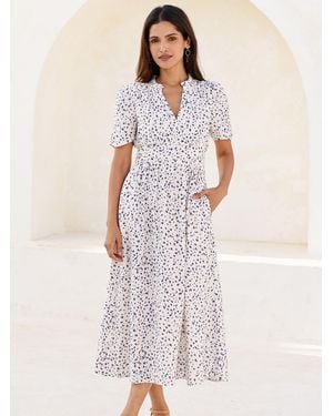 Aspiga Esha Cheesecloth Dress - White