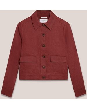 Hobbs Syrup Clarence Linen Jacket - Red