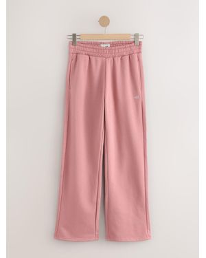 Self Wide Leg Sweatpants - Pink