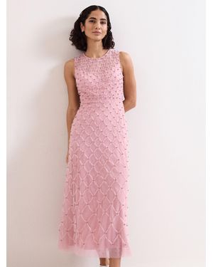 Phase Eight Leandra Midaxi Dress - Pink