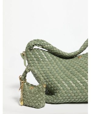 Dune Deliberate Xs Micro Woven Bag Charm - Green